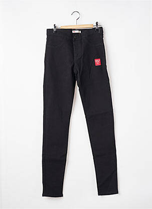 Jeans coupe slim stretch taille ajustable noir LEVI'S fille