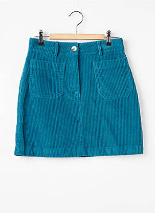 Jupe courte poches bleu LA FEE MARABOUTEE femme