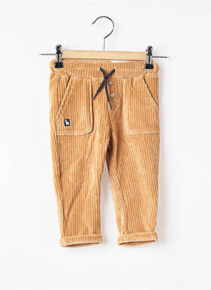 Pantalon droit fermeture liens à nouer taille élastique jaune MAYORAL garcon