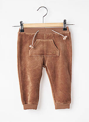 Pantalon droit fermeture liens à nouer taille élastique marron MAYORAL garcon