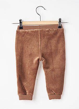 Pantalon droit fermeture liens à nouer taille élastique marron MAYORAL garçon