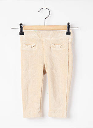 Pantalon droit poches taille élastique beige MAYORAL garçon