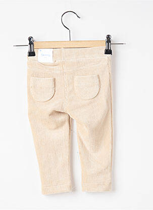Pantalon droit poches taille élastique beige MAYORAL garçon