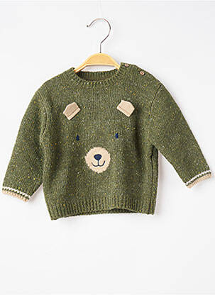 Pull broderie manches longues vert MAYORAL garçon