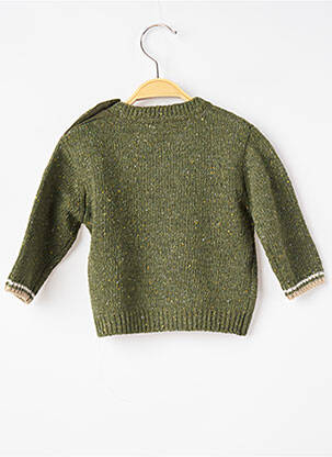 Pull broderie manches longues vert MAYORAL garçon