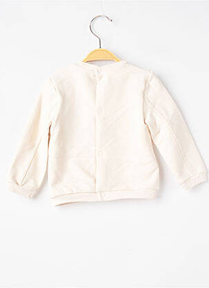 Sweat-shirt broderie manches longues beige MAYORAL fille