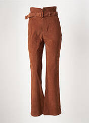 Pantalon droit marron DAPHNEA pour femme seconde vue