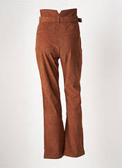 Pantalon droit marron DAPHNEA pour femme seconde vue