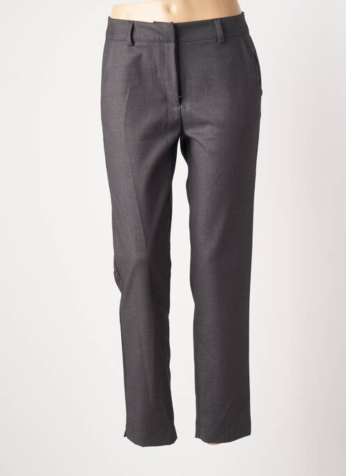 Pantalon droit stretch taille normale marron LA FEE MARABOUTEE femme