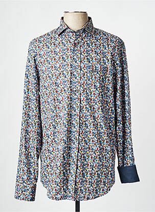 Chemise manches longues imprimé fantaisie bleu FELLOWS UNITED homme