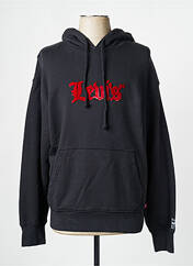 Sweat-shirt à capuche noir LEVIS pour homme seconde vue
