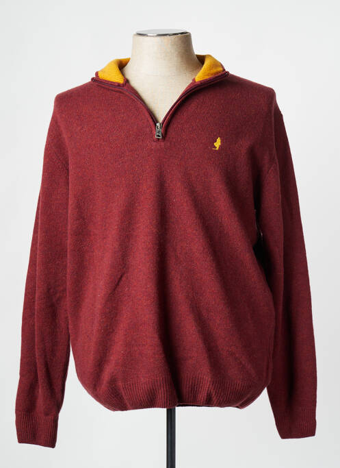 Pull rouge MCS pour homme