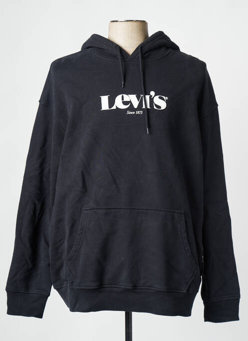 Sweat-shirt à capuche noir LEVIS pour homme