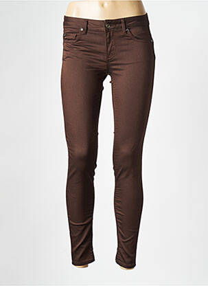 Jeans coupe slim stretch taille normale marron LIU JO femme