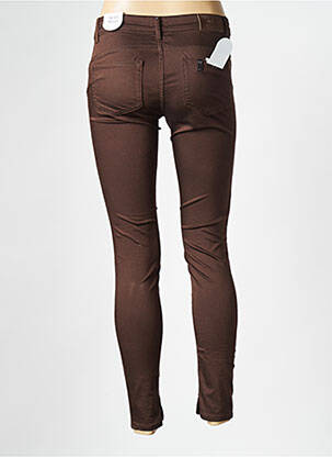 Jeans coupe slim stretch taille normale marron LIU JO femme