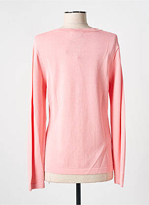 Gilet manches longues col rond rose WEILL femme