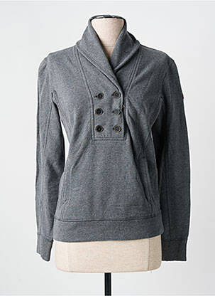 Sweat-shirt stretch manches longues gris TIMBERLAND femme