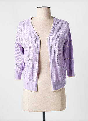 Gilet manches longues manches 3/4 violet RODIER femme