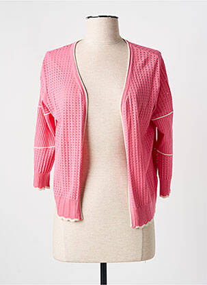 Gilet manches longues manches 3/4 rose RODIER femme
