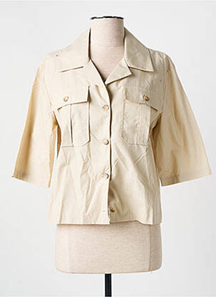 Chemisier manches courtes manches courtes beige HUMILITY femme