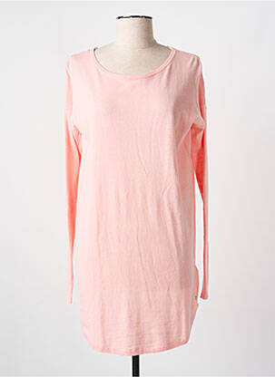 Robe pull stretch manches longues rose TOM TAILOR femme