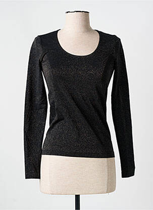 Top/caraco effet matière satinée noir WOLFORD femme