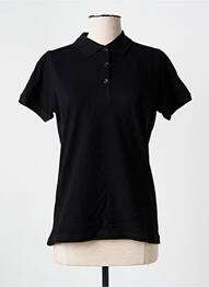 Polo stretch manches courtes noir TORRENTE femme