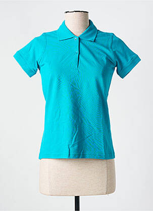 Polo stretch manches courtes bleu clair TORRENTE femme
