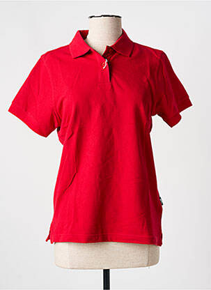 Polo stretch manches courtes rouge SLAZENGER femme