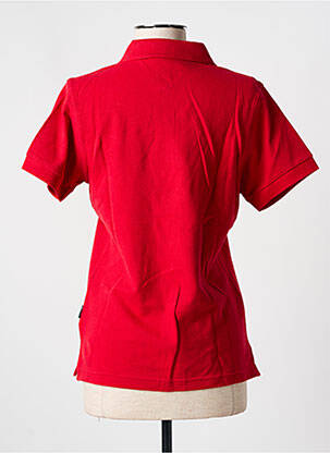 Polo stretch manches courtes rouge SLAZENGER femme