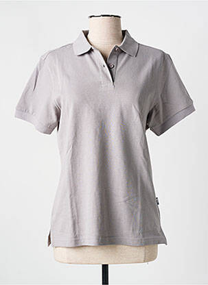 Polo stretch manches courtes gris SLAZENGER femme