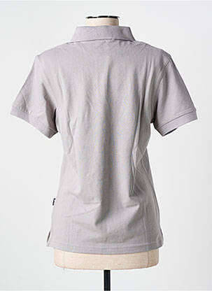 Polo stretch manches courtes gris SLAZENGER femme