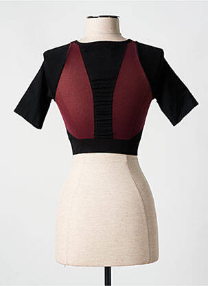 Top/caraco effet matière satinée noir WOLFORD femme
