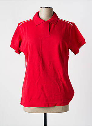 Polo stretch manches courtes rouge SLAZENGER femme