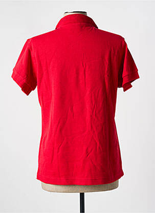 Polo stretch manches courtes rouge SLAZENGER femme
