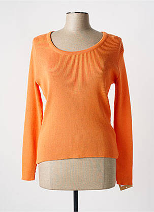 Pull col rond manches longues orange WEILL femme