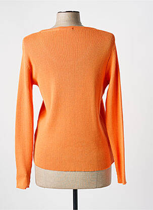 Pull col rond manches longues orange WEILL femme