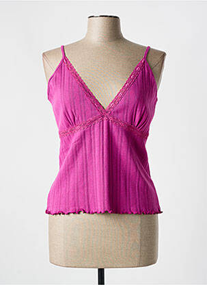 Top/caraco tissage jersey rose FRANCOISE SAGET femme