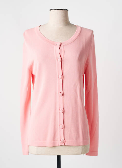 Gilet manches longues stretch rose WEILL femme