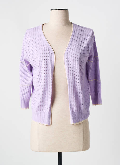 Gilet manches longues manches 3/4 violet RODIER femme