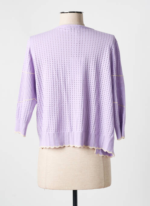 Gilet manches longues manches 3/4 violet RODIER femme