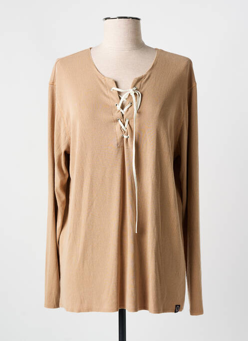 T-shirt manches longues manches longues beige SWEET PANTS femme