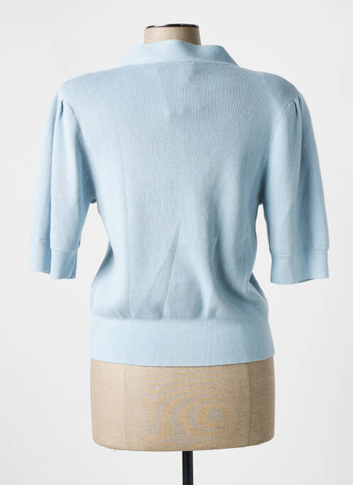 Gilet manches courtes resserrée sur le bas bleu RODIER femme