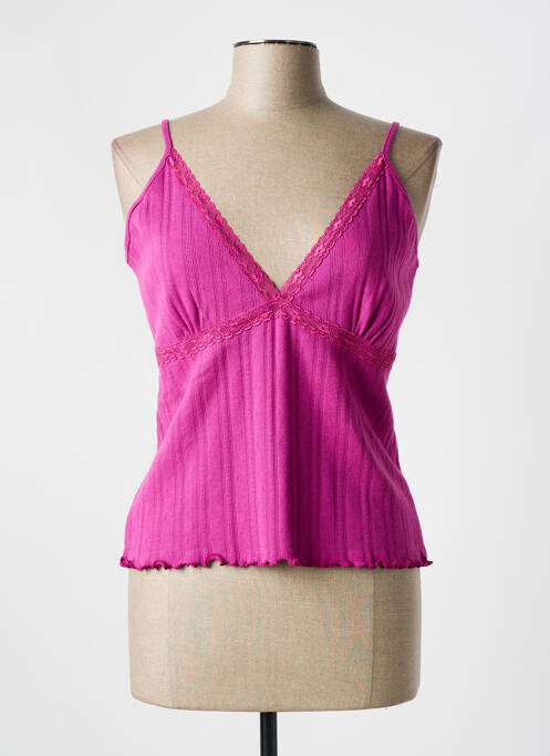 Top/caraco légère et transparente rose FRANCOISE SAGET femme