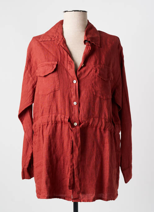 Tunique manches longues orange LA FEE MARABOUTEE pour femme