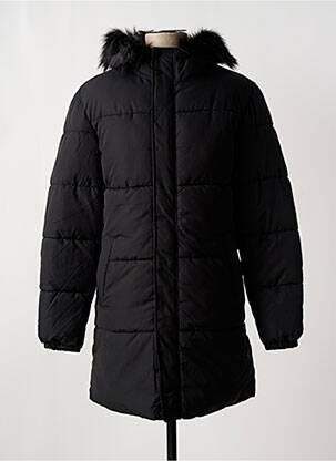 Doudoune fermeture zippée sous rabat pressionné a capuche noir JACK & JONES homme