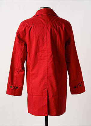 Trench coupe droite sans capuche rouge TIMBERLAND homme