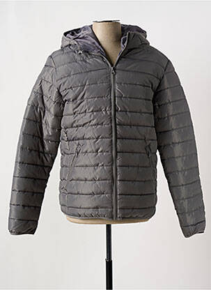 Doudoune manches longues a capuche gris JACK & JONES homme