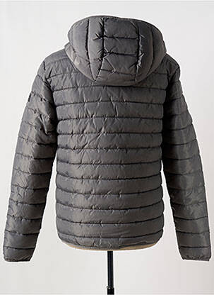 Doudoune poches a capuche gris JACK & JONES homme