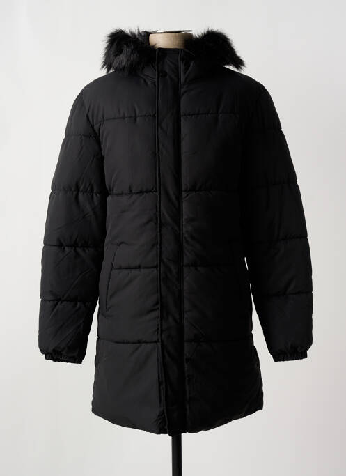Doudoune manches longues a capuche noir JACK & JONES homme